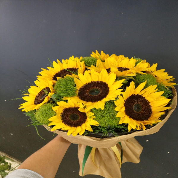 Sunflower bouquet Resim 2