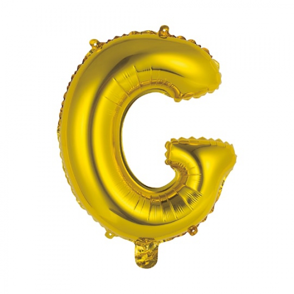 Gas balloon - letter G gold Resim 2