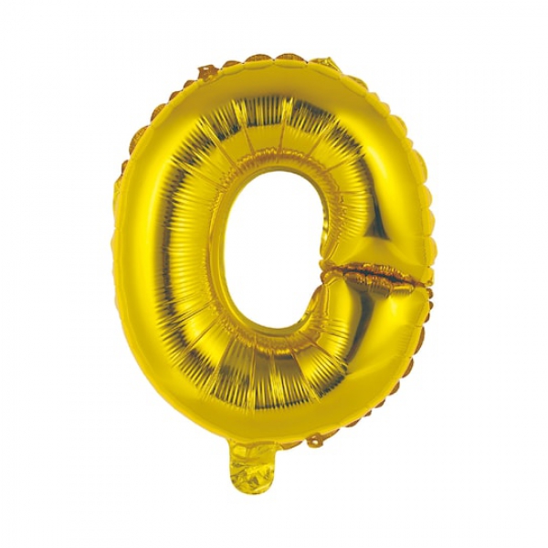 Gas balloon - letter O gold Resim 2