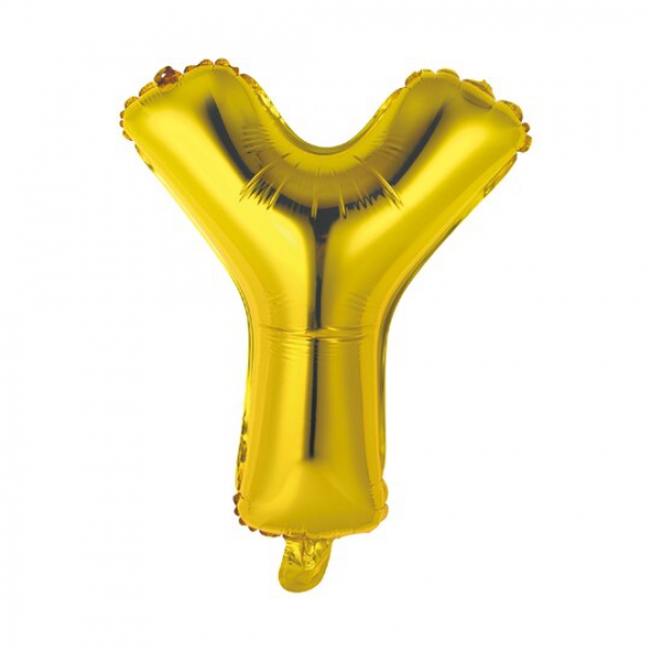 Gas balloon - letter Y gold Resim 2