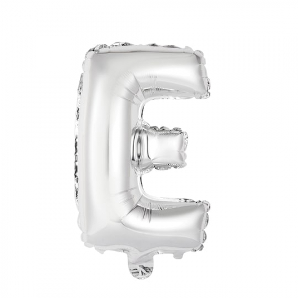 Gas balloon - letter E silver Resim 2