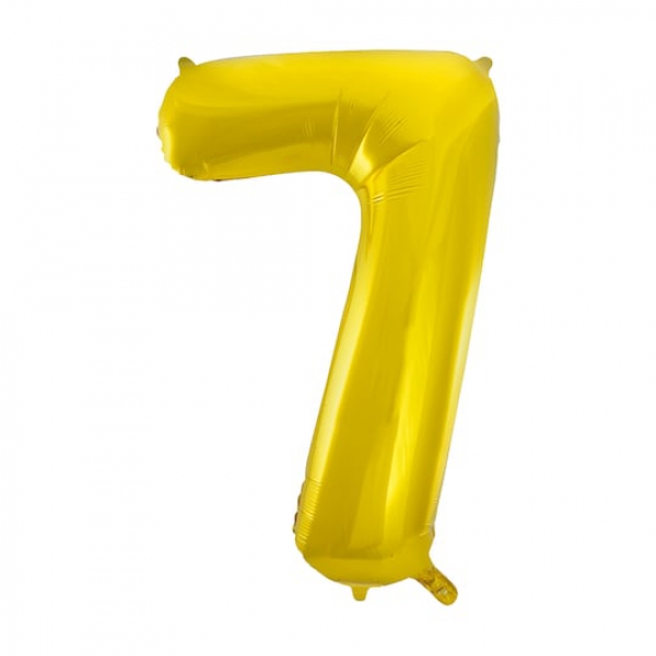 Gas balloon - number 7 gold Resim 2