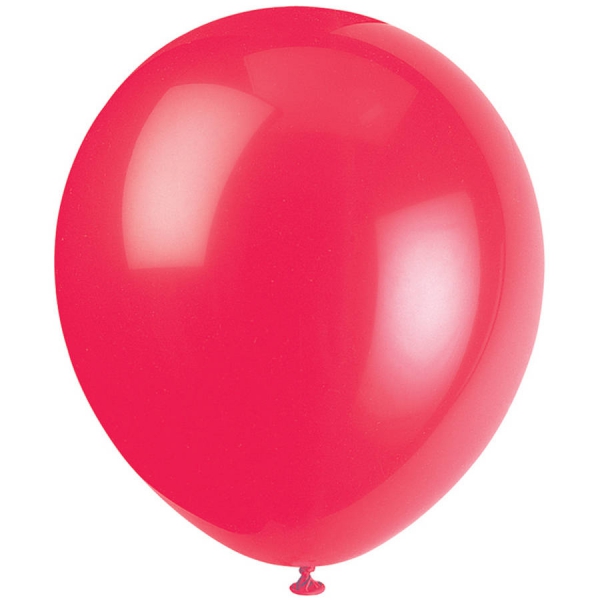 Chrome balloons - red Resim 1
