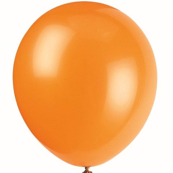 Chrome balloons - orange Resim 1