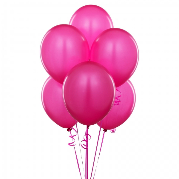 Chrome balloons - pink Resim 2
