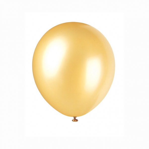 Chrome balloons - gold Resim 1