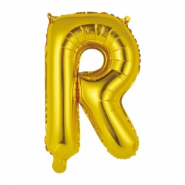  Antalya Flower Gas balloon - letter R gold