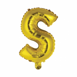  Antalya Flower Gas balloon - letter S gold