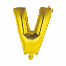  Antalya Flower Gas balloon - letter V gold