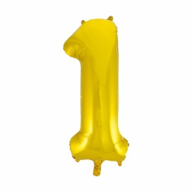  Цветок в Анталия Гелиевый воздушный шар - цифра 1 золотая