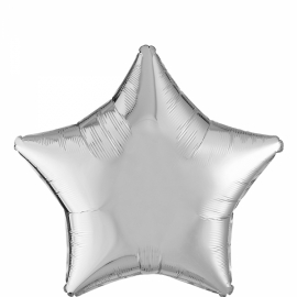  Antalya Flower Delivery Helium star balloon - silver