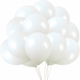  Antalya Flower Delivery Chrome balloons - white