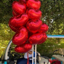  Antalya Blumenlieferung 25 Stück Herz Folienballon groß