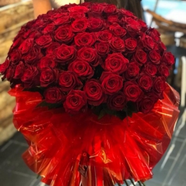  Antalya Flower Order 101 red roses bouquet